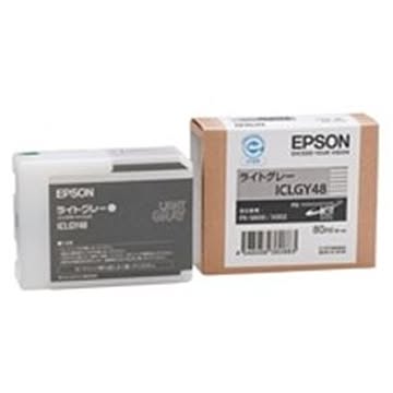 (業務用5セット) EPSON エプソン インクカートリッジ 純正 ICLGY48 ライトグレー