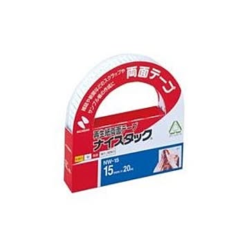 (業務用10セット) ニチバン 両面テープ ナイスタック 【幅15mm×長さ20m】 NW-15