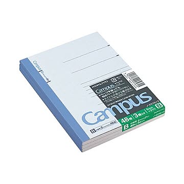 コクヨ キャンパスノート A6 B罫48枚 ノ-221BX3 1セット240冊：3冊×80パック