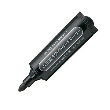 （まとめ） 三菱鉛筆 ホワイトボードマーカー太字 PWB-7M.24 黒×30セット