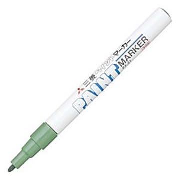 (まとめ) 三菱鉛筆 油性ペイントマーカー 細字丸芯 緑 PX21.6 1本 【×30セット】