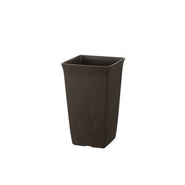 60個セット 角型 植木鉢/プランター 6号 ダークブラウン 約幅14.2cm 日本製 深型 リッチェル フォーレ スクエアポット