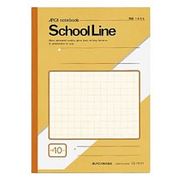 （まとめ） アピカ 方眼ノート・英習罫ノート・漢字練習罫ノート アピカスクールライン LS10-1Y 黄 1冊入 【×30セット】