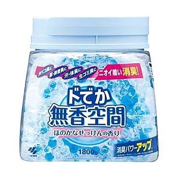 （まとめ）小林製薬 ドでか無香空間ほのかなせっけんの香り 本体 1800g 1個【×10セット】
