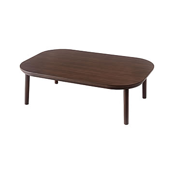 こたつテーブル おしゃれ 丸脚 幅120 長方形 ナチュラル 木目 木製 天然木 ローテーブル シンプル モダン 北欧 おしゃれ BLK-412