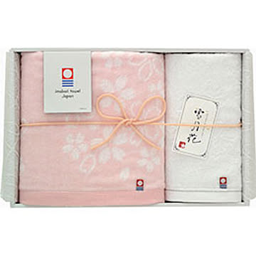 雪月花 さくら バスタオル&ウォッシュタオル