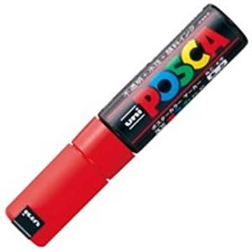 (業務用20セット)三菱鉛筆 ポスカ/ＰＯＰ用マーカー 太字/赤 水性インク PC-8K.15