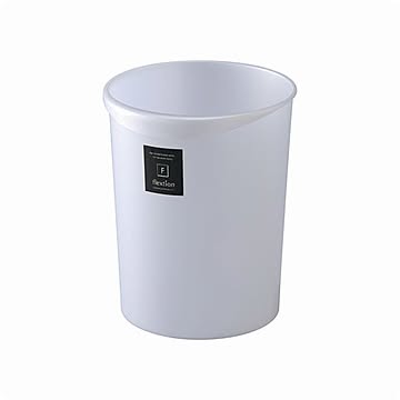 メタリックホワイト 丸型 ダストボックス 8L