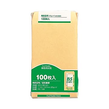 （まとめ） マルアイ 事務用封筒 PK-188 角8 100枚×10セット