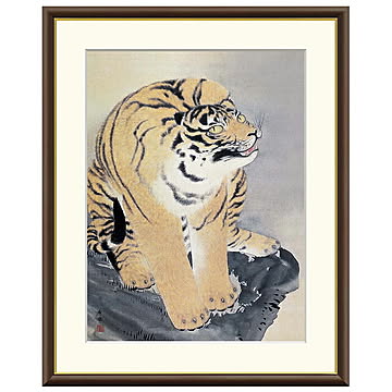 額絵 虎図 円山応挙 61x49.5cm 三幸