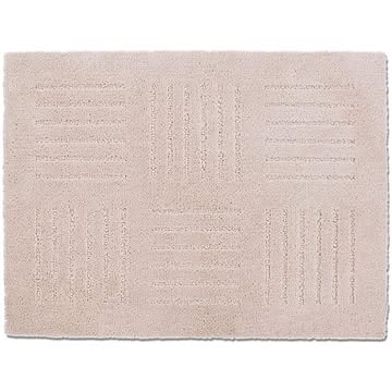 ピタプラス キッチンマット 45×60cm 吸着素材 ブリック 長方形 ベージュ