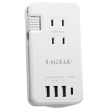 プリンストン PD30W対応USB給電機能付マルチタップ PPS-PD30A3C