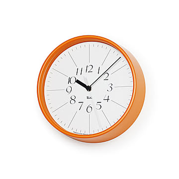 Lemnos レムノス RIKI STEEL CLOCK リキ スチール クロック WR24-10 WR24-11 掛時計 スチール 電波時計 渡辺力 デザイン時計