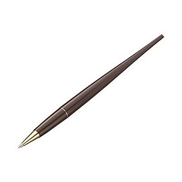 （まとめ）TANOSEE デスクボールペン0.7mm ブラウン 黒インク 1本【×20セット】