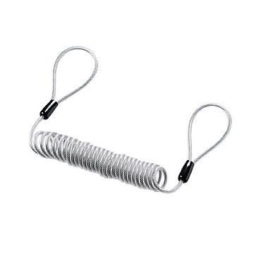 （まとめ）サンワサプライ eセキュリティ（0.3〜1.0M3.5mm） SLE-12W【×5セット】