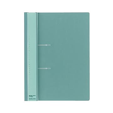 コクヨ ファスナーファイル（レポート）PP表紙 A4タテ 2穴 100枚収容 緑 フ-P160G 1セット（20冊）