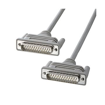 （まとめ）サンワサプライ RS-232Cケーブル（25pin／クロス・非同期通信・3m） KRS-007K【×2セット】