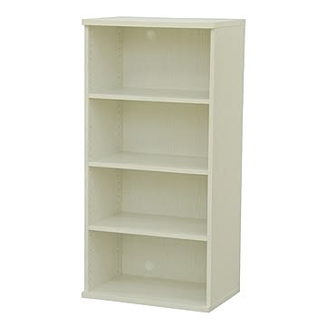 カラーボックス 収納棚 4段 幅58.9×高さ120.3cm ホワイト セレクト カスタマイズ家具 リビング ダイニング 子供部屋 寝室【代引不可】