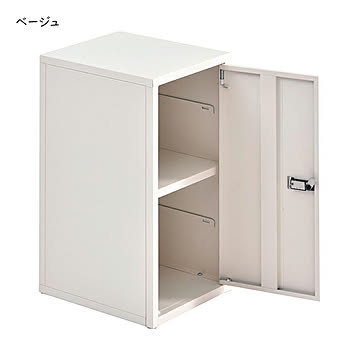 ロック付き収納 組立式 レクタンボックスM ONLS0394 幅300x奥行360x高さ600mm B.Bファニシング