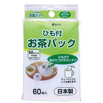 （まとめ） アートナップ お茶パック （ひも付） 1パック（60枚） 【×20セット】