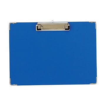 (まとめ) TANOSEE 用箋挟 A4ヨコ ブルー 1枚  【×30セット】