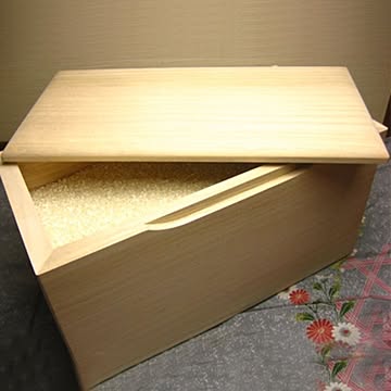 桐の米びつ/ライスストッカー 泉州留河 日本製