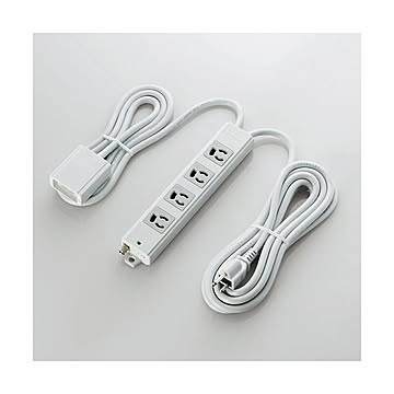 ELECOM（エレコム） EU RoHs指令準拠 手元スイッチ付二重構造工事用タップ T-WRMT3430LG／RS