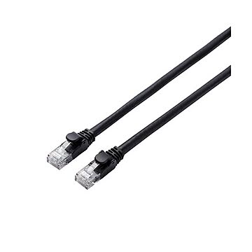 【5個セット】エレコム LANケーブル/CAT6A/スタンダード/2m/ブラック LD-GPA/BK2X5