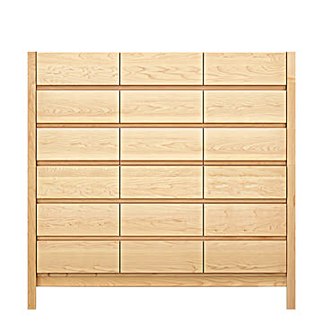 丸田木工 シーズ 幅122 6段 奥行44 チェスト 完成品 日本製 大川家具