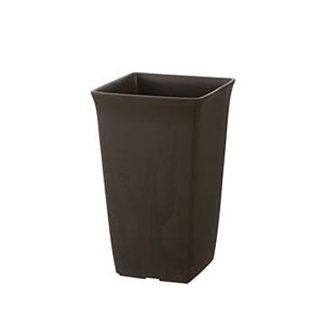 40個セット 角型 植木鉢/プランター 8号 ダークブラウン 約幅18.4cm 日本製 深型 リッチェル フォーレ スクエアポット