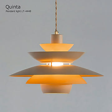 ペンダントライト クインタ Quinta 白熱球 【サンドベージュ】  ペンダントライト おしゃれ 北欧 天井照明 1灯 クインタ Quinta 白熱球 LT-