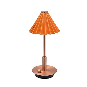 ORIGAMI LAMPポータブル コッパー オレンジ  テーブルランプ おしゃれ 充電式 LED 北欧 コッパー レトロ テーブルライト かわいい 卓上ライト