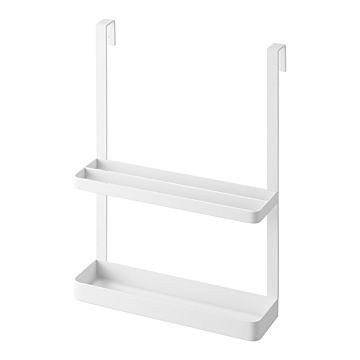 tower タワー (山崎実業) 引っ掛け宿題＆タブレットPCラック Notebook & Laptop Rack with Hooks リビング学習 収納 ラック 子供部屋 玄関 フック 文房具