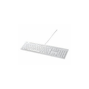 BUFFALO i-BUFFALO USB接続 有線キーボード Macモデル BSKBM01WHWH 管理No. 4950190136569