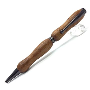 日本製 銘木 ハンドメイドボールペン 8Color Wood Pen【クロスタイプ/芯：0.7mm】胡桃/ウォールナット