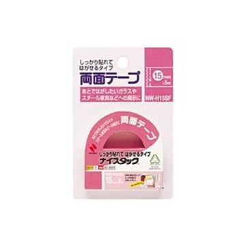 （まとめ） ニチバン ナイスタック(R) しっかり貼れてはがせるタイプ NW-H15SF 1巻入 【×10セット】