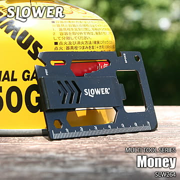 SLOWER スロウワー MULTI TOOL Money マルチツール マネー SLW264 アウトドア キャンプ 登山 アウトドアツール アウトドアグッズ ステンレス製