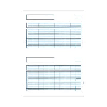 まとめPCA 給与明細書単票B 罫線あり PA1115F 1箱500枚×3セット