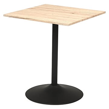 ダイニングテーブル/食卓机 スクエア 約幅60×奥行60×高さ70cm 木目調 カフェテーブル 組立品 〔リビング〕