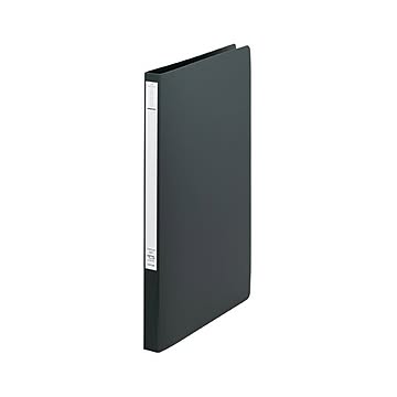 （まとめ） リヒトラブ スーパーパンチレスファイル A4判タテ型（背幅20mm） F-347U-24 黒 1冊入 【×5セット】