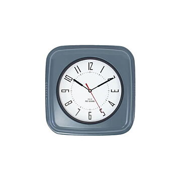 時計 壁掛け 置き時計 ウォールクロック ポストジェネラル ビスファム カフェ ダイナー おしゃれ レトロ ヴィンテージ スチール インテリア インダストリアル スイープムーブメント 乾電池 ブルー 