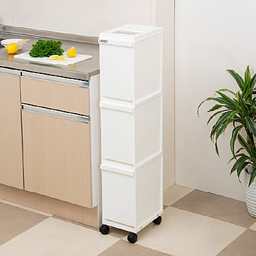 新輝合成 縦型 分別ゴミ箱 キャスター付き 2段 / 3段