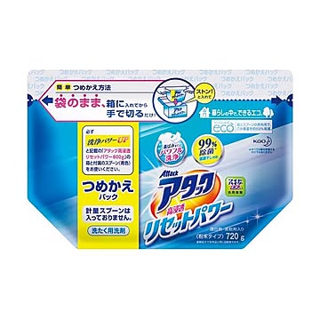 （まとめ）花王 アタック 高浸透リセットパワーつめかえパック 720g 1パック【×10セット】