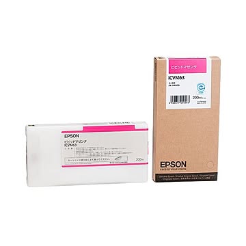 まとめ エプソン EPSON インクカートリッジ ビビッドマゼンタ 200ml ICVM63 1個  ×10セット