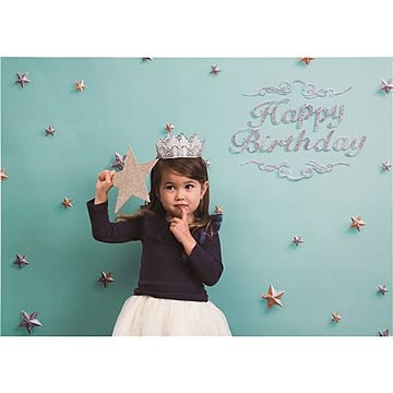 フォトポスター/壁紙ポスター 【Happy Birthday ミントグリーン】 A0サイズ 841mm×1189mm 紙製 『イエスタ iesta』