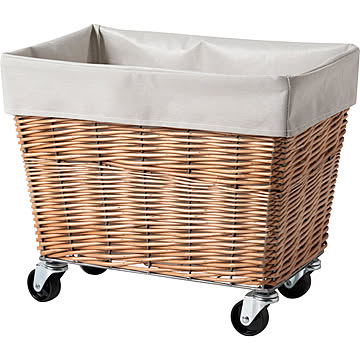【BRID/ブリッド】WILLOW LAUNDRY BASKET with CASTER 28L　ウィローランドリーバスケットキャスター付き