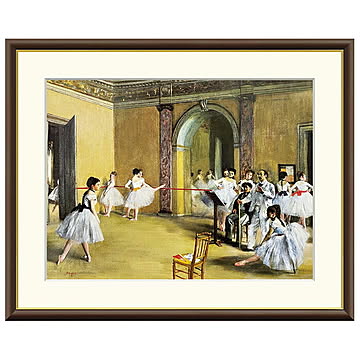 額絵 ル・ペルティエ街のオペラ座の稽古場 エドガー・ドガ 42x34cm 三幸