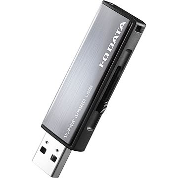 アイ・オー・データ機器 USB3.1 Gen 1（USB3.0）／USB2.0対応 アルミボディUSBメモリーダークシルバー 16GB U3-AL16GR/DS