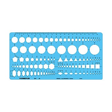 （まとめ） ステッドラー テンプレート 組合せ定規 エッジ付 976 20 1枚 【×3セット】