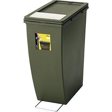 東谷 ゴミ箱 シンプルデザイン スリムコンテナ 20L グリーン LFS-847GR